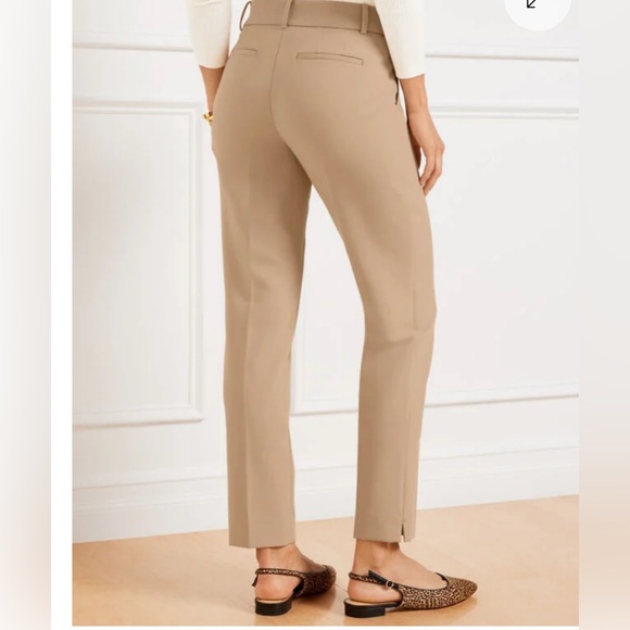 Talbots Rattan Tan Hampshire Ankle Pant Curvy Size 16W New with tags - Picture 1 of 6